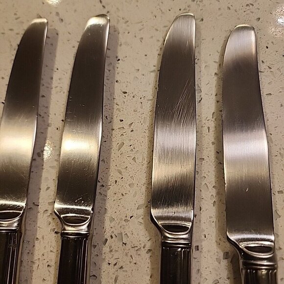 Set Of 6 Lenox Archway Dinner Knives Stainless Steel Glossy 18/10 Flatware - Picture 4 of 5